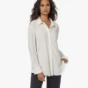 Norma Kamali Boyfriend Tech Jersey Blouse - Ivoor