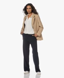 Norma Kamali Boyfriend Tech Jersey Blouse - Ivoor -Kleding Series Winkel 230713 381a6242 d70a 463d 92d2 9318711d86f4