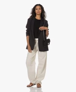 Closed Lola Oversized Scheerwolmix Blazer - Zwart -Kleding Series Winkel 230713 647779e3 5655 4a27 8809 e6bc7aa842fe