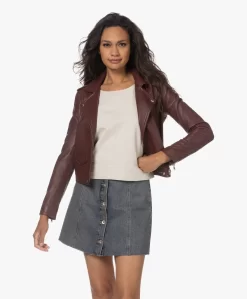 Iro Ashville Leren Bikerjack - Bordeaux -Kleding Series Winkel 230713 64df3b19 8368 4c9c 8d22 bb367062ed1d scaled