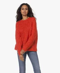 Sibin/Linnebjerg Amsterdam Alpacamix Trui - Warm Orange
