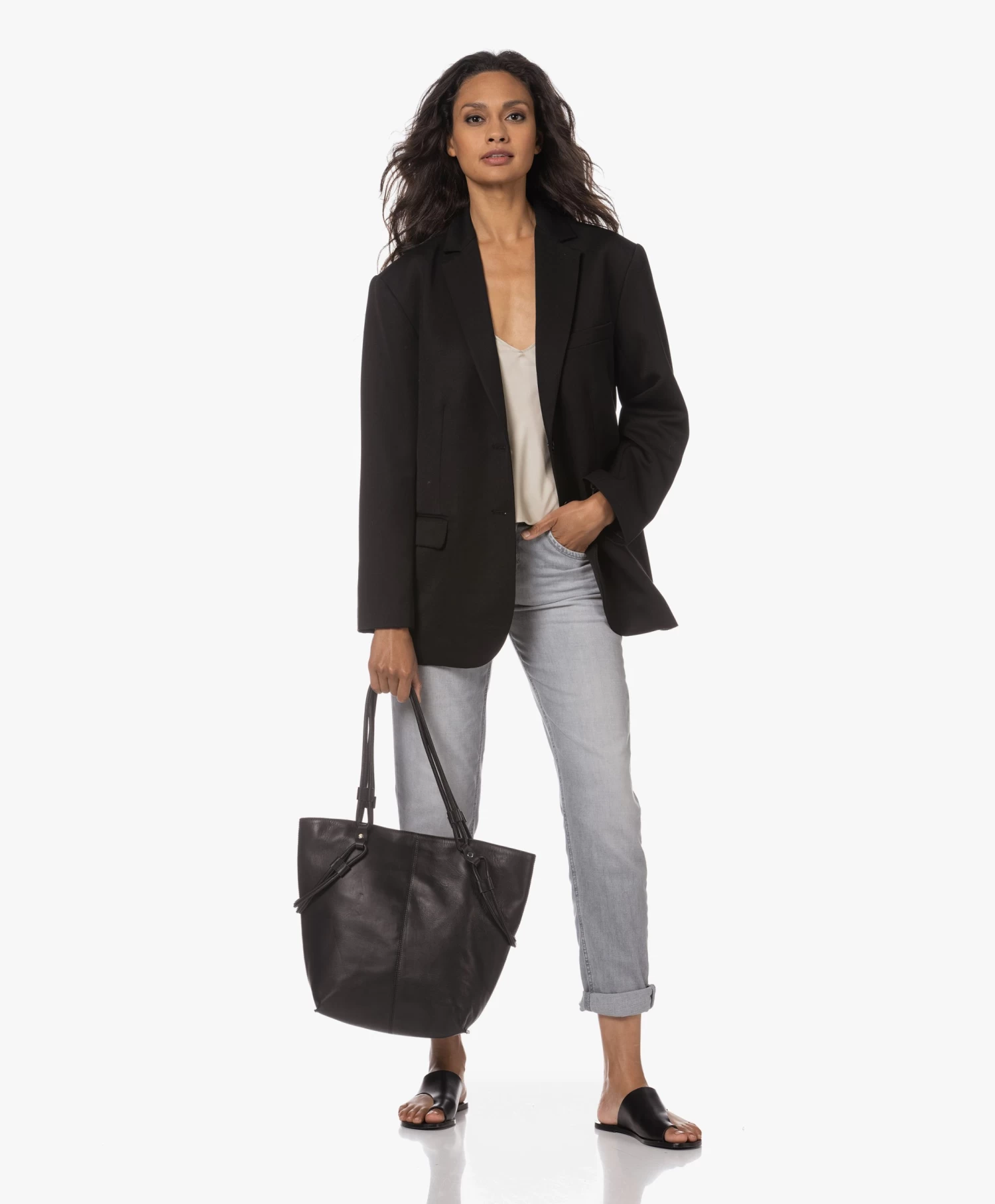 Atp Atelier Rosa Leren Slippers - Zwart 6 Atp Atelier Rosa Leren Slippers - Zwart - Afbeelding 6