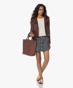 Iro Ashville Leren Bikerjack - Bordeaux -Kleding Series Winkel 230713 acc767ab 27a0 4120 bbd3 ac8ffed4290f scaled