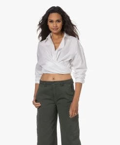 Closed Cropped Wikkelblouse - Wit -Kleding Series Winkel 230713 cf8ca577 ed23 47a9 9969 3ff6b34d27f9