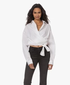Closed Cropped Wikkelblouse - Wit -Kleding Series Winkel 230713 fb2e5f4b 576d 40e5 9d77 295316f0c358