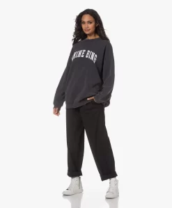 Anine Bing Tyler Oversized Sweatshirt - Washed Black -Kleding Series Winkel 230718 7730379c f921 4685 8968 675428f4c3d6 scaled