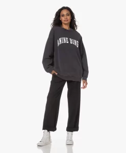 Anine Bing Tyler Oversized Sweatshirt - Washed Black -Kleding Series Winkel 230718 f70827ac a704 4225 a51d dbb8c1f5868f scaled