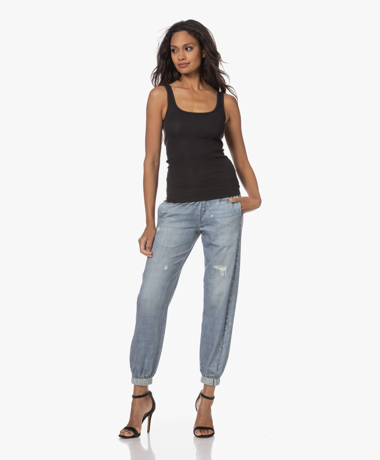 Rag & Bone The Essential Rib Scoop Tanktop - Zwart 9 Rag & Bone The Essential Rib Scoop Tanktop - Zwart - Afbeelding 9