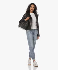 Enes Antwerp Bella Nappa Leren Bikerjack - Zwart -Kleding Series Winkel 230720 84662f10 3ed0 4abf a819 038ccd495984 scaled