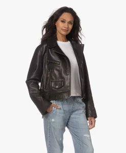 Enes Antwerp Bella Nappa Leren Bikerjack - Zwart -Kleding Series Winkel 230720 99f47721 2d66 4c5b a162 f04196c80508 scaled