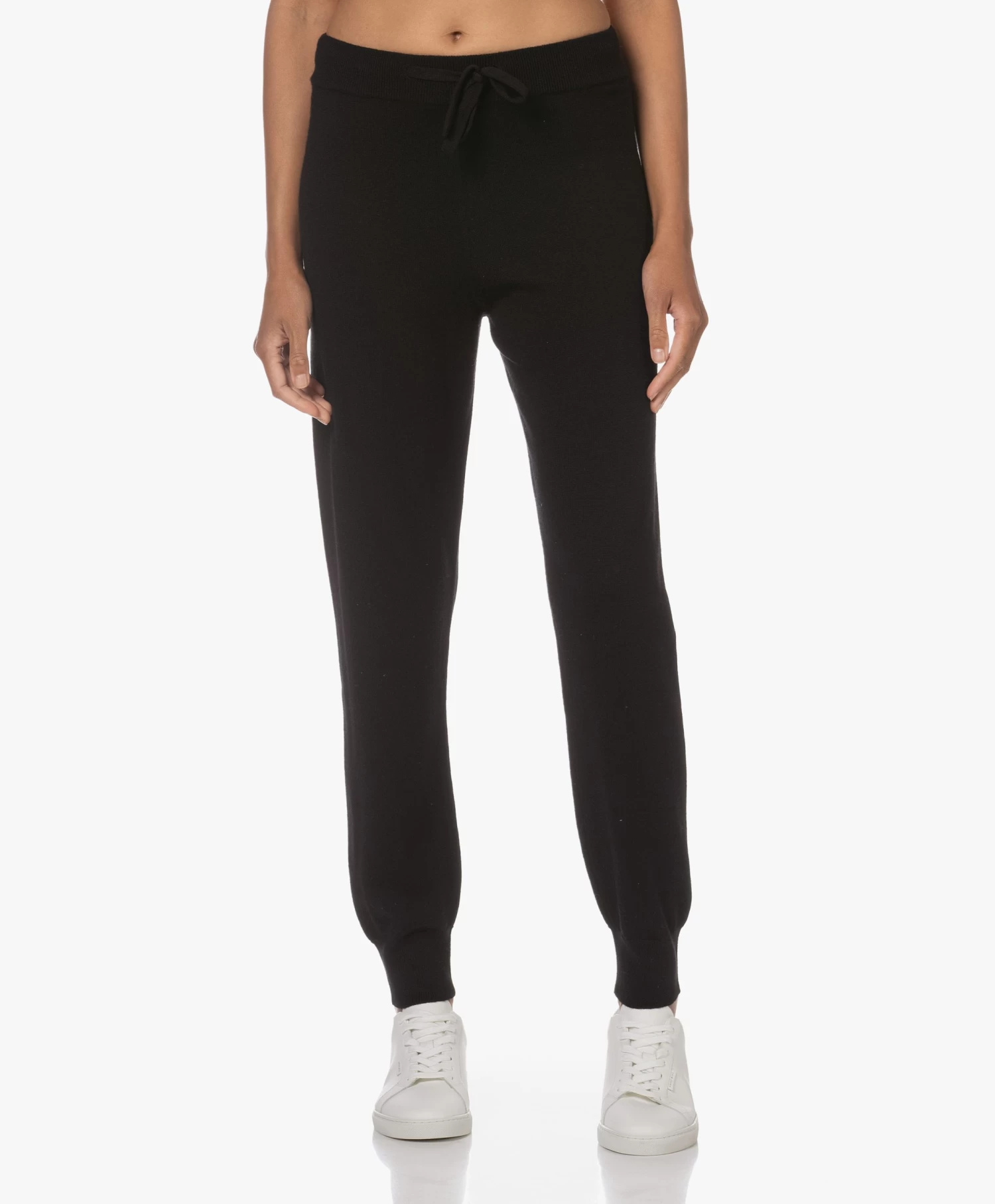 Gai+Lisva Karina Merino Gebreide Broek - Zwart 1 Gai+Lisva Karina Merino Gebreide Broek - Zwart