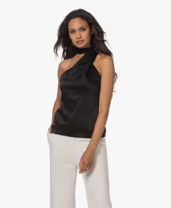 Filippa K Satijnen One-Shoulder Strikhals Top - Zwart -Kleding Series Winkel 230720 a5155d3d 4fce 4a2f ae5c 1d49901214ba scaled