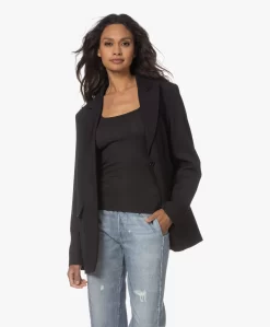 Closed Oversized Gabardine Twill Blazer - Zwart