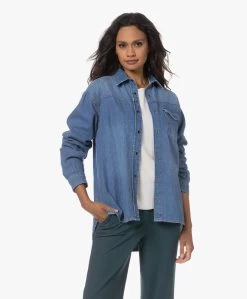 Anine Bing Sloan Denim Shacket - Panama Blue -Kleding Series Winkel 230720 c63c3be3 1d27 4e15 9a9b b2837c1c3d66