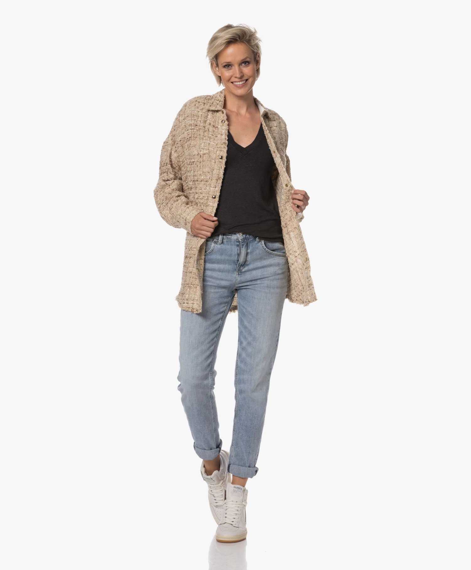 Closed Leren High-Top Sneakers - Wit 10 Closed Leren High-Top Sneakers - Wit - Afbeelding 10