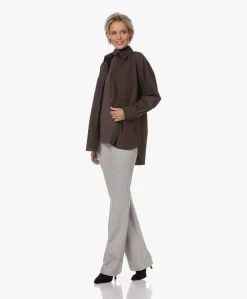 Filippa K Sammy Puur Katoenen Overhemd - Dark Chocolate -Kleding Series Winkel 230724 86a67810 280e 4f45 8f19 1c68fa855fdc