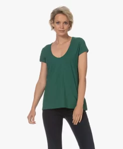 Drykorn Avivi Slub Jersey T-Shirt - Groen -Kleding Series Winkel 230724 a4d457bf c932 45be b63d 6b7417c72dfa scaled