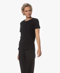Majestic Filatures Polly Ronde Hals T-Shirt - Zwart -Kleding Series Winkel 230724 ab61019b fa6e 4e50 a4a7 198bd02061db scaled