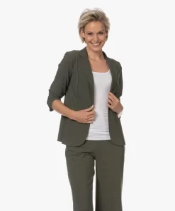 Lasalle Lichtgewicht Tech Jersey Blazer - Moss