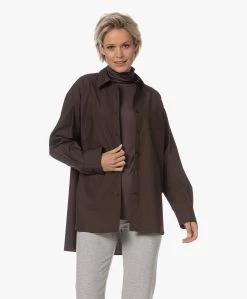 Filippa K Sammy Puur Katoenen Overhemd - Dark Chocolate -Kleding Series Winkel 230724 ff173697 d7b0 487c a968 303842080dca
