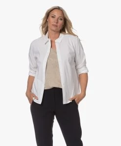 Drykorn Sanah Katoenen Poplin Overhemdnblouse - Wit -Kleding Series Winkel 230725 5a5ba372 3598 4110 b67f f4abba4918ed