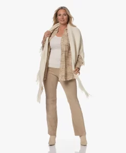 Manos Del Uruguay Merino Wolmix Poncho - Ecru