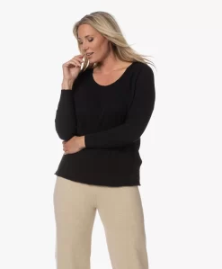 American Vintage Sonoma Boothals Longsleeve - Zwart