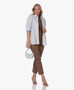 By Malene Birger Florentina Leren Broek - Dark Tan -Kleding Series Winkel 230725 e1752941 e91f 430e 8e47 d555d3359638