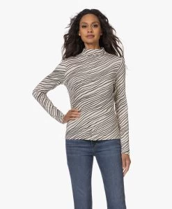 No Man'S Land Viscose Colshirt Met Streepdessin - Champagne -Kleding Series Winkel 230727 10e7a200 b920 41cc a705 4673f61adb62