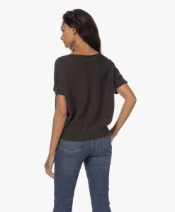 No Man'S Land Boothals Trui Met Korte Mouwen - Dark Mocha -Kleding Series Winkel 230727 1a3028eb e872 4152 9d35 6af743e902d2