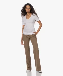 Hanro Cotton Seamless V-Hals T-Shirt - Wit -Kleding Series Winkel 230727 22c747a5 72b9 4733 8db5 85f252f9d809 scaled