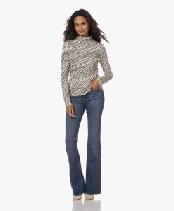 No Man'S Land Viscose Colshirt Met Streepdessin - Champagne -Kleding Series Winkel 230727 2654dd0c 6c29 4fdb 9a55 ac35a13d438b