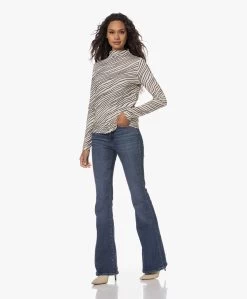 No Man'S Land Viscose Colshirt Met Streepdessin - Champagne -Kleding Series Winkel 230727 6abba7a9 e63e 4ef9 a714 eadb48eb687b