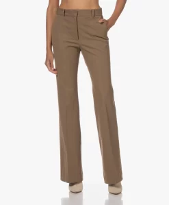 Joseph Tafira Gabardine Stretch Flared Pantalon - Hickory