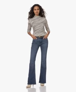 No Man'S Land Viscose Colshirt Met Streepdessin - Champagne -Kleding Series Winkel 230727 871de16d 6deb 4d92 a3e6 5da7b19afc9f