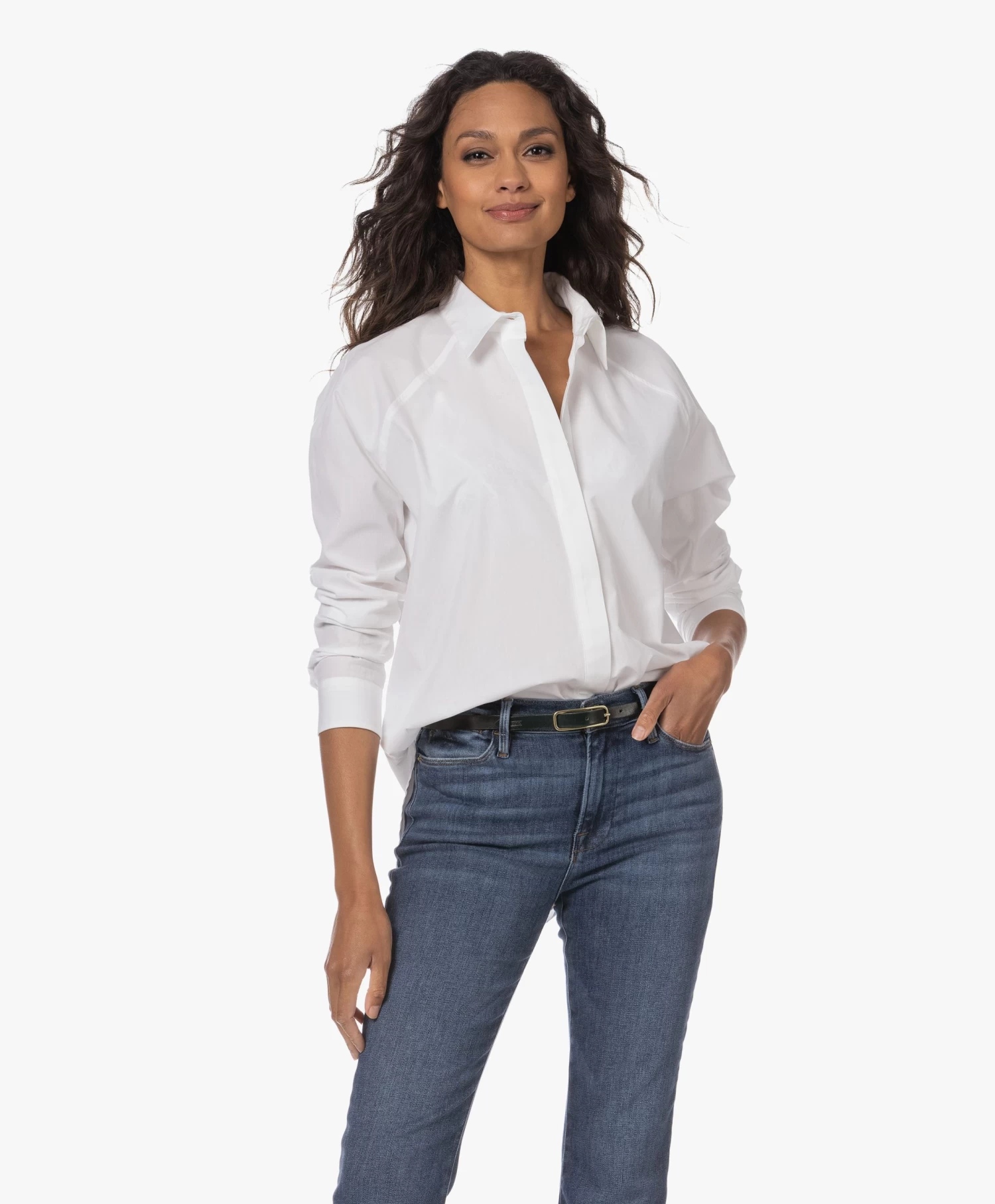 Closed Smalle Leren Riem - Green Patina 5 Closed Smalle Leren Riem - Green Patina - Afbeelding 5