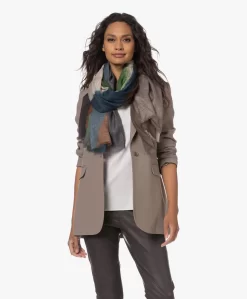 Diega Folao Modal-Wolmix Sjaal - Groen