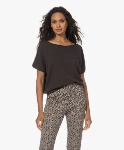 No Man'S Land Boothals Trui Met Korte Mouwen - Dark Mocha -Kleding Series Winkel 230727 a7afa946 5bb7 43fb 84d5 bd6afb2bf6ff