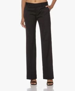 Filippa K Low-Rise Bootcut Pantalon - Zwart