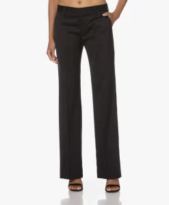 Filippa K Low-Rise Bootcut Pantalon - Zwart