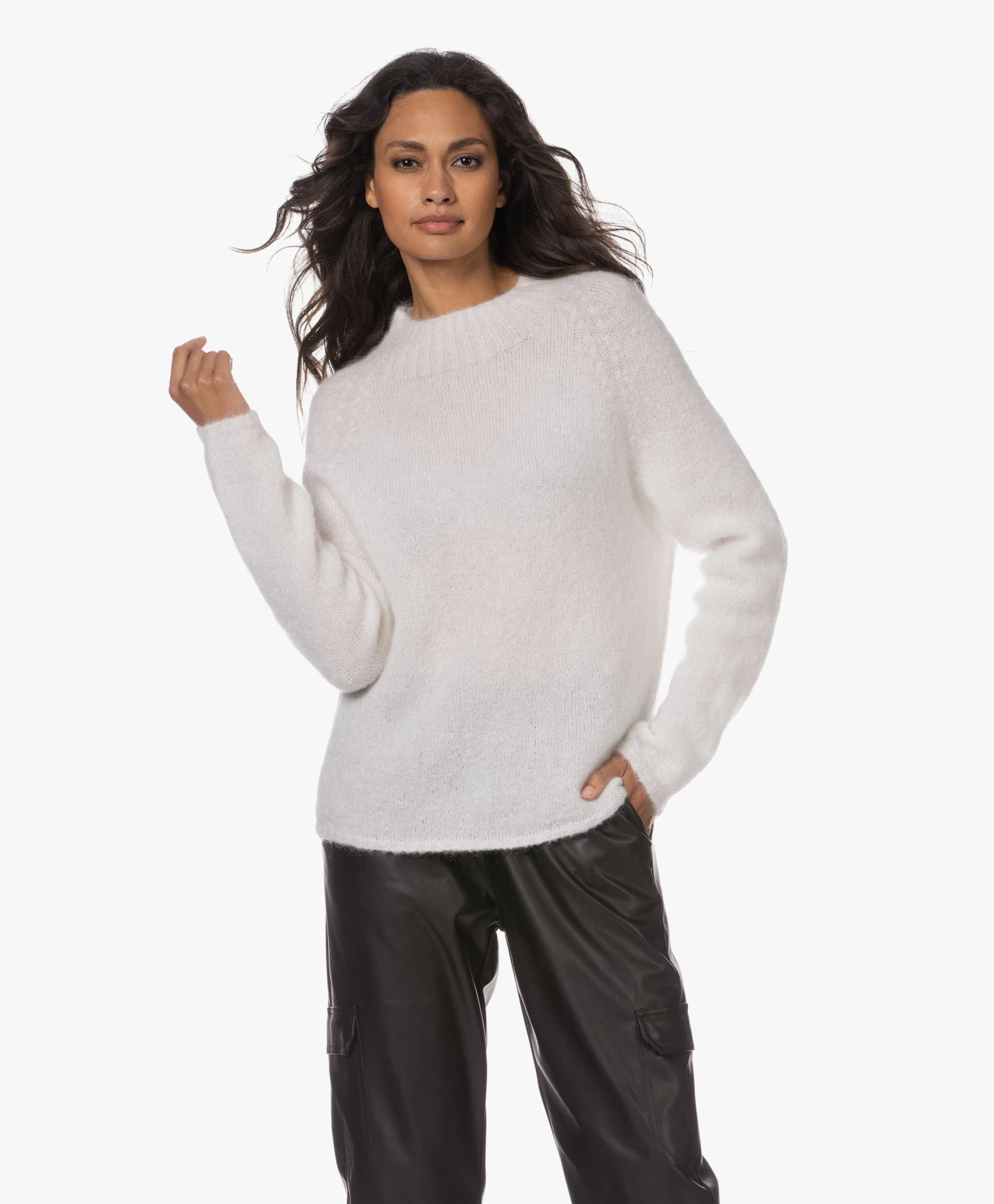 No Man'S Land Kid Mohairmix Trui - Ivoor 1 No Man'S Land Kid Mohairmix Trui - Ivoor