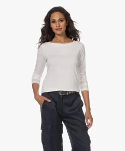 Lasalle Lyocell Jersey Boothals Longsleeve - Panna -Kleding Series Winkel 230801 7aad3608 c427 4b9f 8d86 d0a62d4312ba scaled