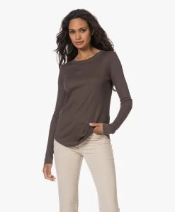 Neeve The Emily Rib Longsleeve - Intense Brown