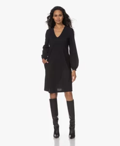 No Man'S Land Travel Jersey Jurk - Blauwzwart