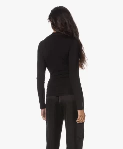 Lasalle Lyocell Jersey Overslag T-Shirt - Zwart -Kleding Series Winkel 230802 27d3ec6e c392 4e40 a6e5 42267475992e scaled