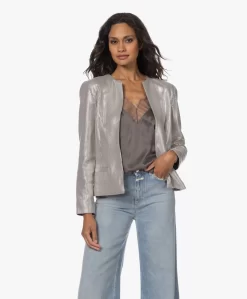 Iro Elbaz Kraagloze Pailletten Blazer - Zilver -Kleding Series Winkel 230802 33ec5f54 6d29 4899 8fd5 5efd79db34a8 scaled