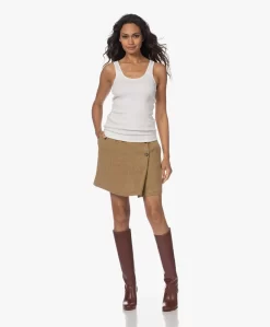 Pomandère Linnen-Wolmix Visgraatdessin Rok - Honey -Kleding Series Winkel 230802 3ee6d0d4 ce17 4b18 9eda 3d46a52b4541 scaled