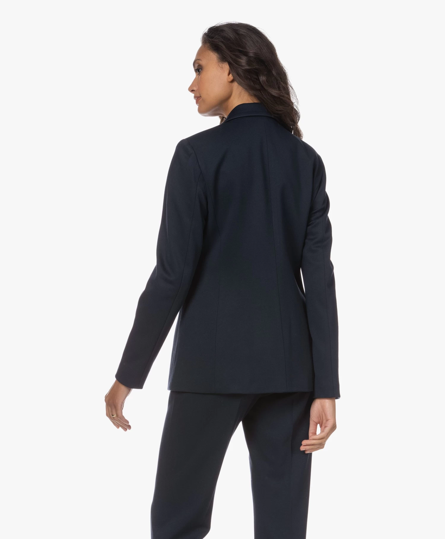 No Man'S Land Getailleerde Twill Blazer - Dark Sapphire 4 No Man'S Land Getailleerde Twill Blazer - Dark Sapphire - Afbeelding 4