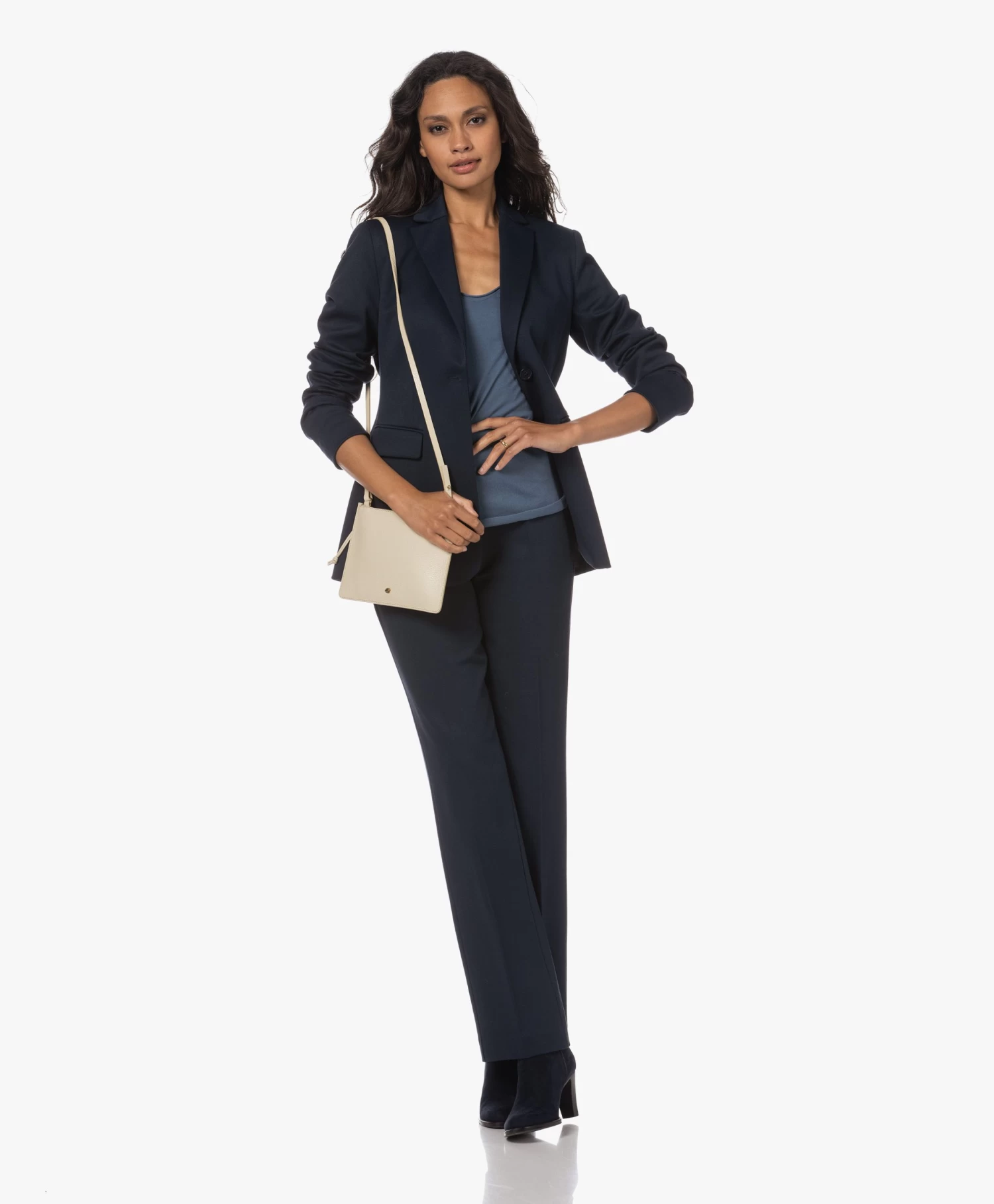 No Man'S Land Getailleerde Twill Blazer - Dark Sapphire 9 No Man'S Land Getailleerde Twill Blazer - Dark Sapphire - Afbeelding 9