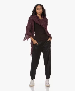 Majestic Filatures Adele T-Shirt Met Driekwart Mouwen - Aubergine -Kleding Series Winkel 230802 636576aa 5ebd 426d 9749 f408e01777ac scaled